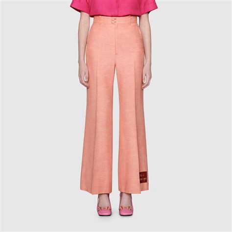 gucci orgasmique pants|Wide viscose trousers with Gucci Orgasmique .